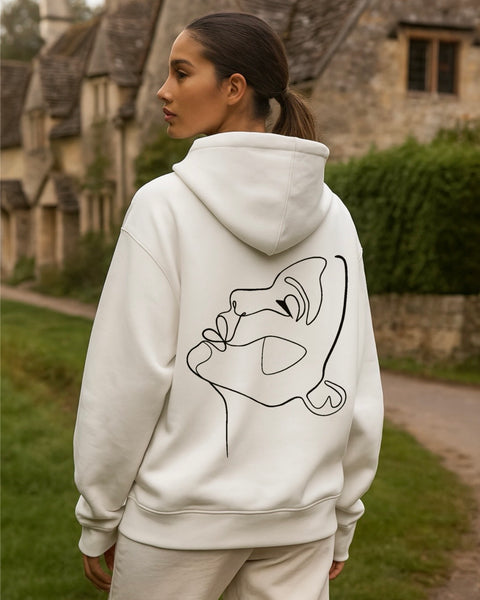 Hoodie One Line draw Femme