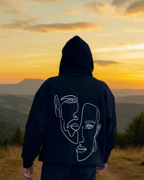 Hoodie Double Visage femme