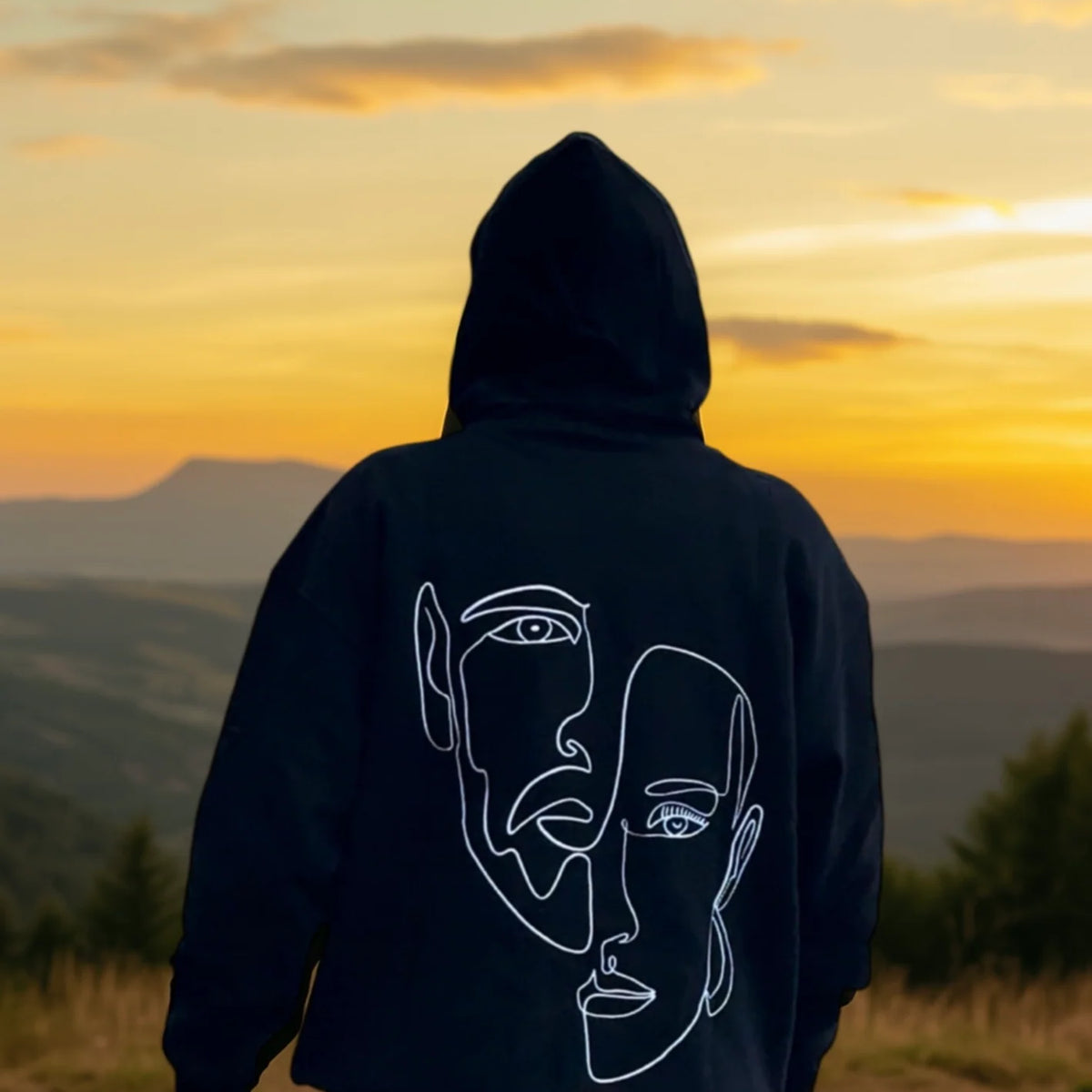 Hoodie Double Visage femme