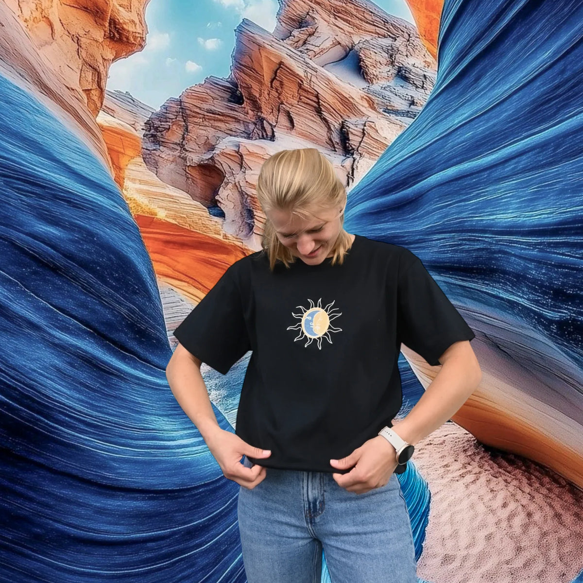 Tshirt Soleil Lune Femme