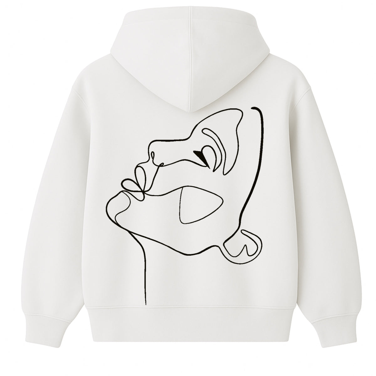 Hoodie One Line draw Femme