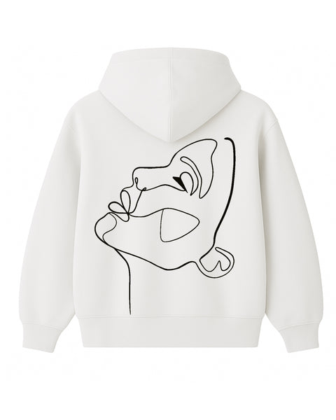 Hoodie One Line draw Femme