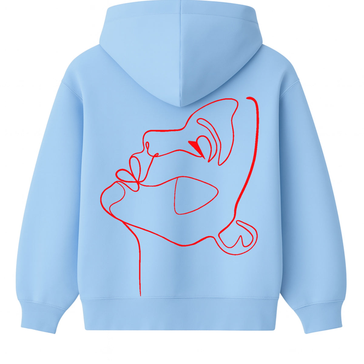Hoodie One Line draw Femme