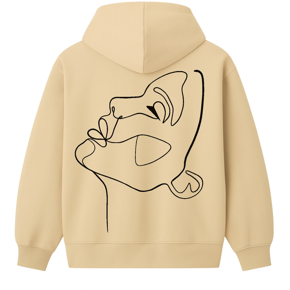 Hoodie One Line draw Femme