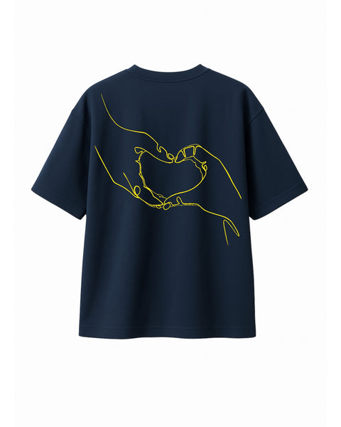 T-Shirt Main dans le coeur