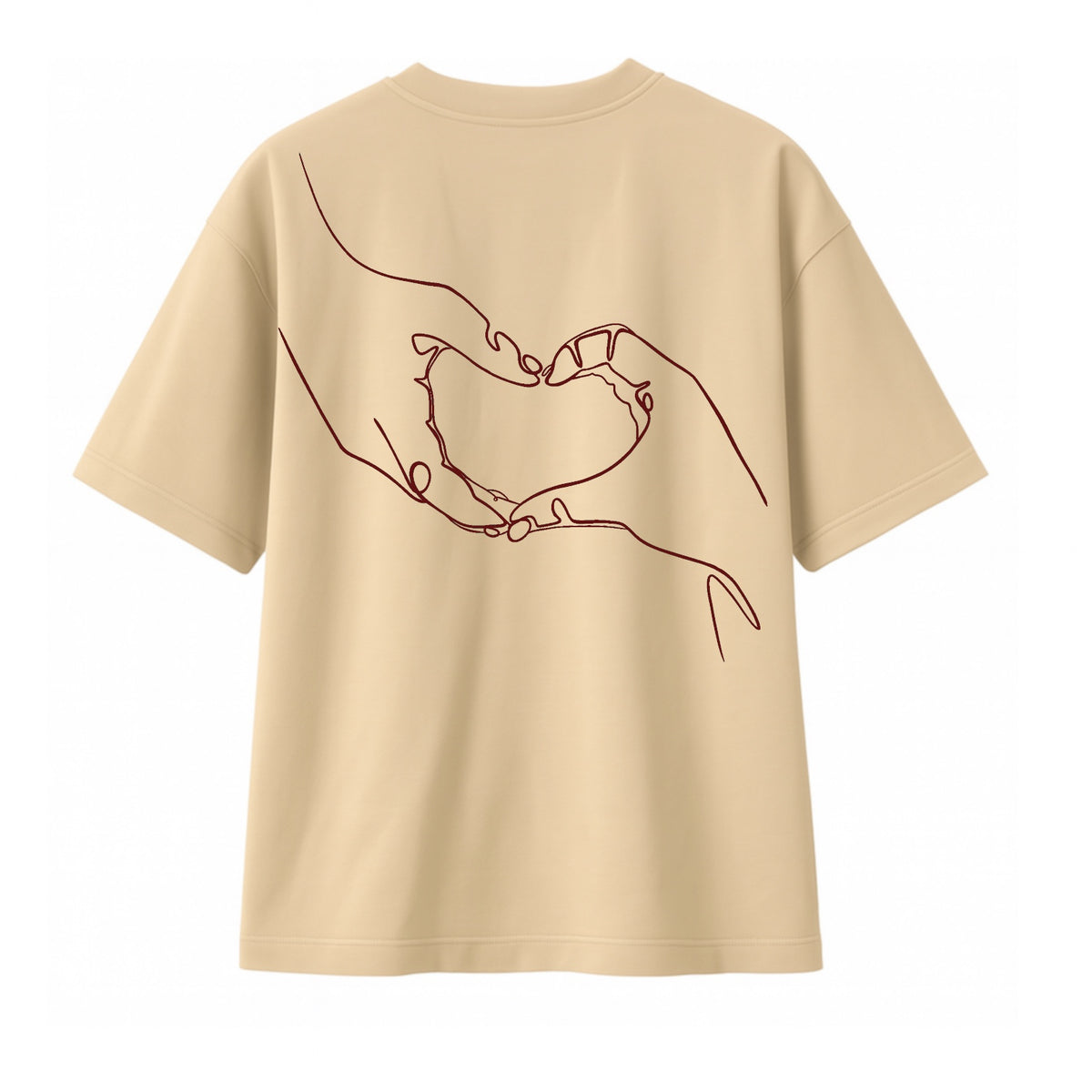 T-Shirt Main dans le coeur