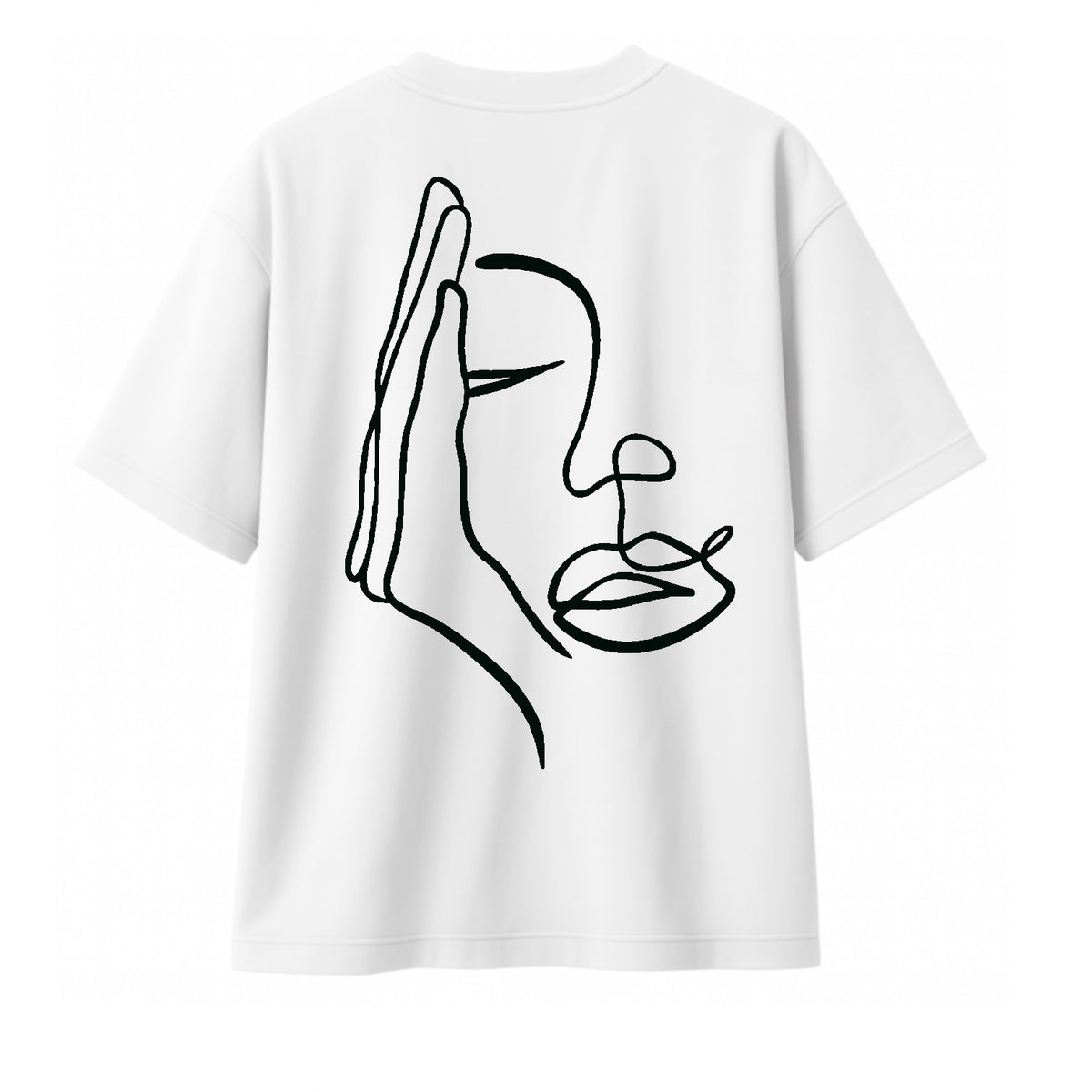 T-shirt "Visage Caché". femme
