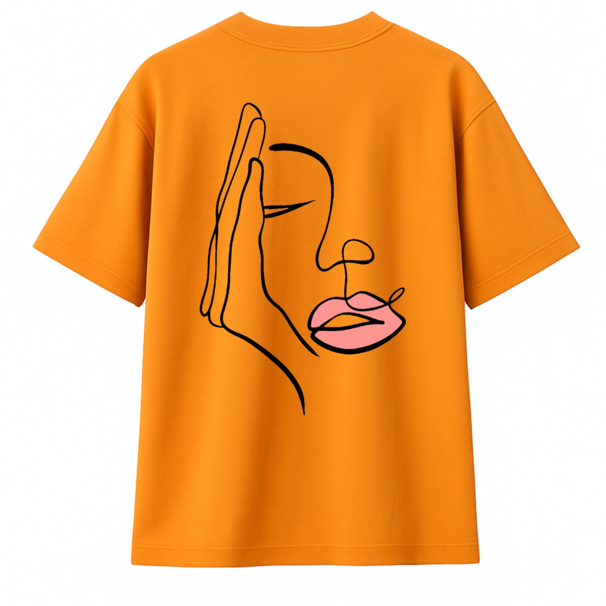 T-shirt "Visage Caché". femme
