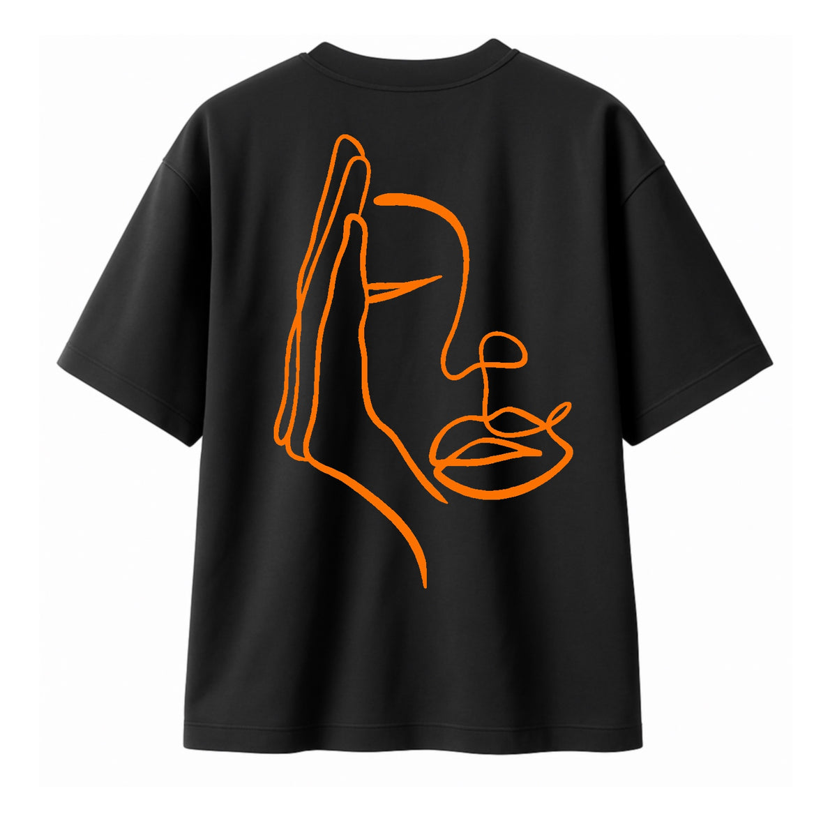 T-shirt "Visage Caché". femme