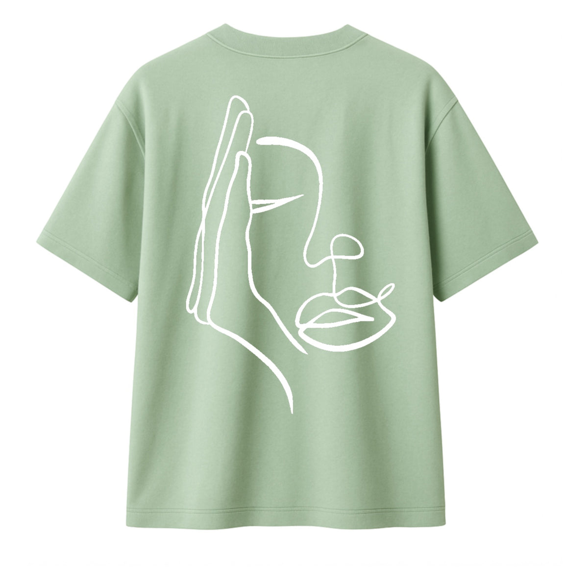 T-shirt "Visage Caché". femme