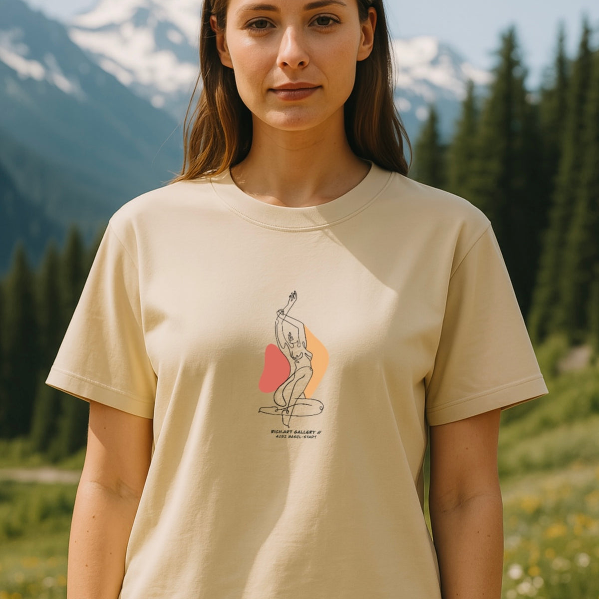 T-Shirt Femme assise Femme