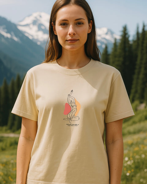 T-Shirt Femme assise Femme