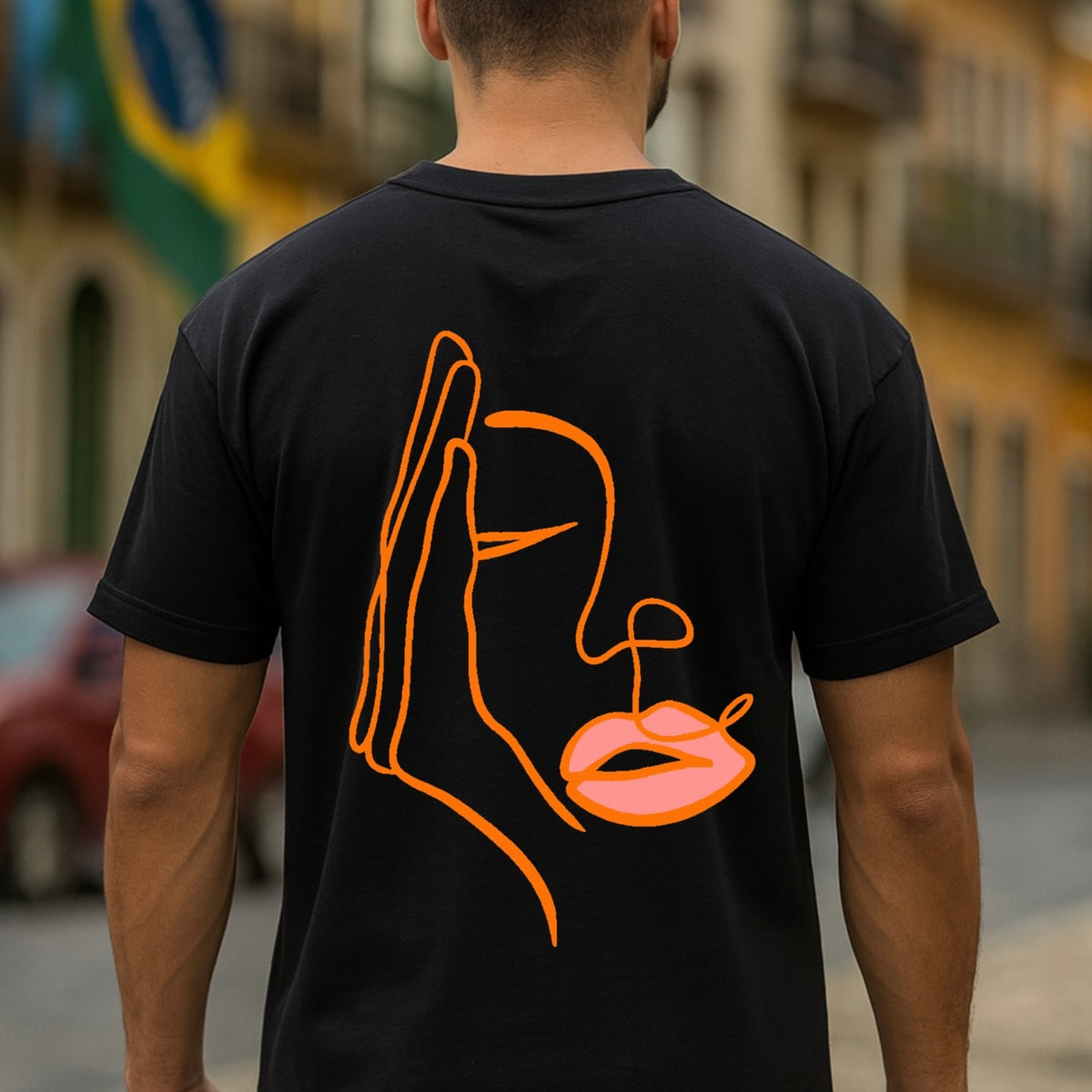 T-Shirt "Visage caché"