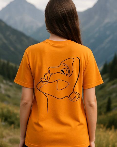 T-Shirt One Line Draw Femme