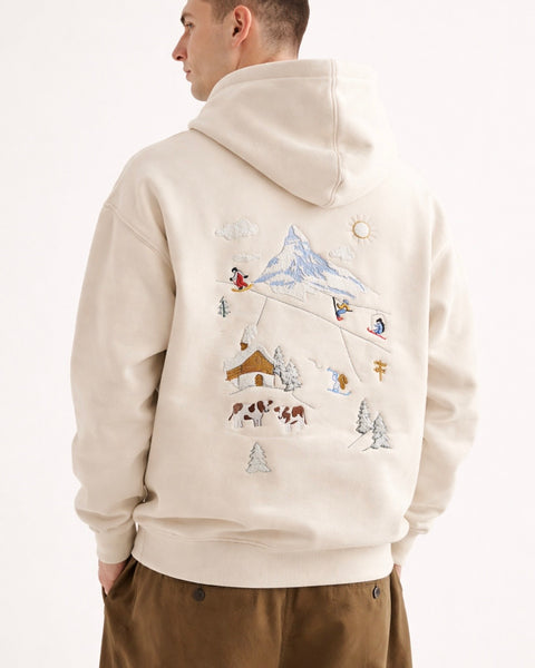 🟡 PRÉCOMMANDE: Hoodie Ski Switzerland
