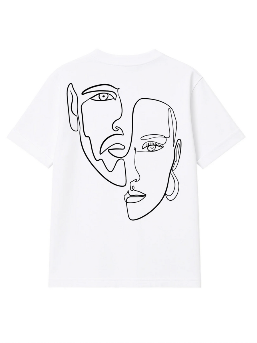 T-Shirt double visage Femme
