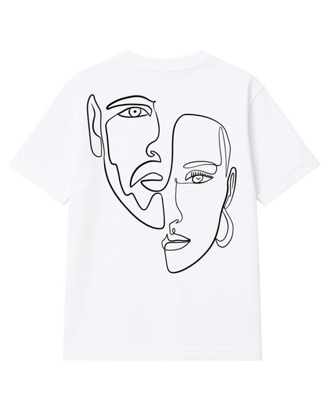 T-Shirt double visage Femme