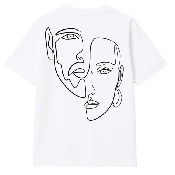 T-Shirt double visage Femme