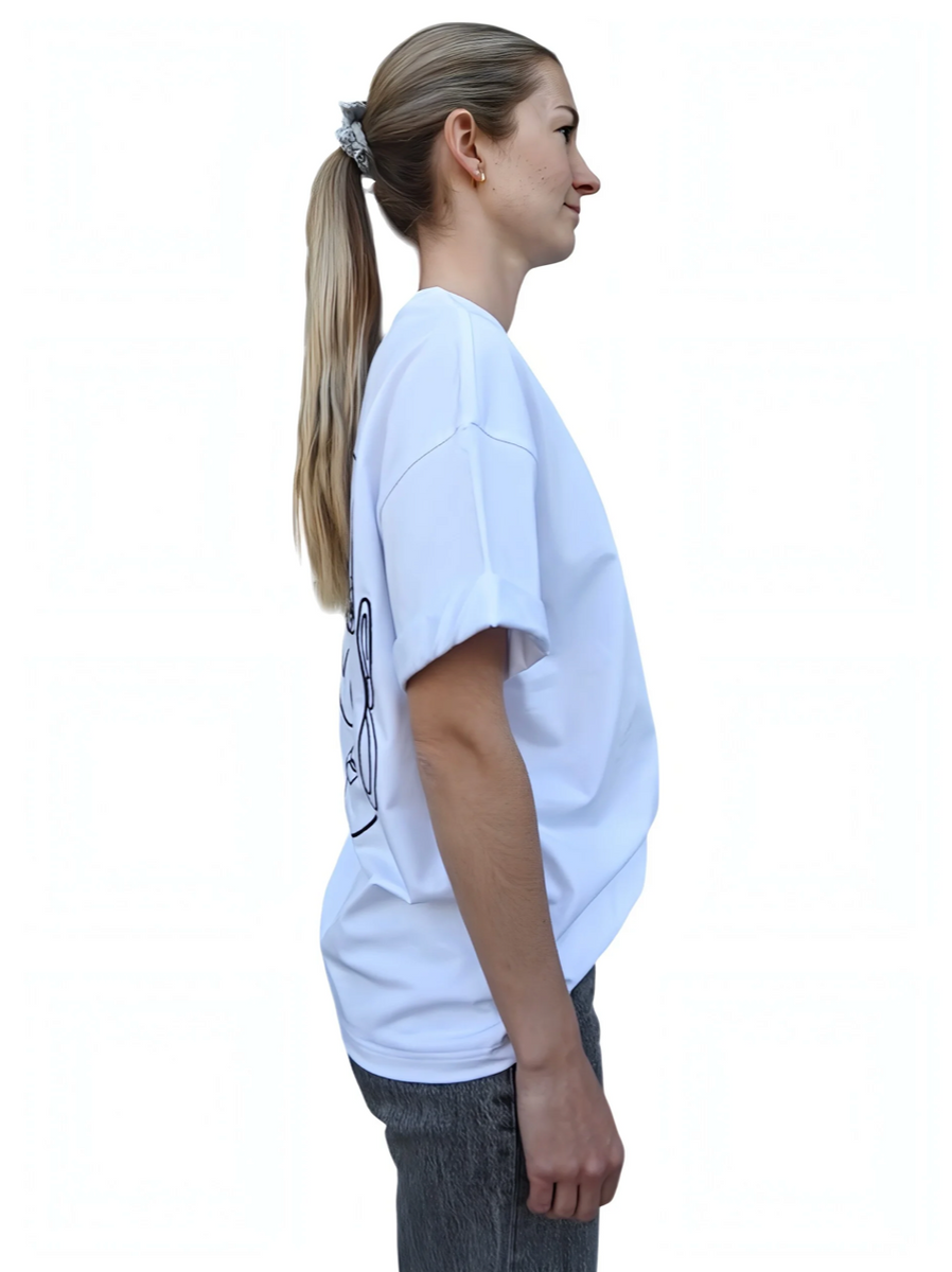 T-Shirt double visage Femme