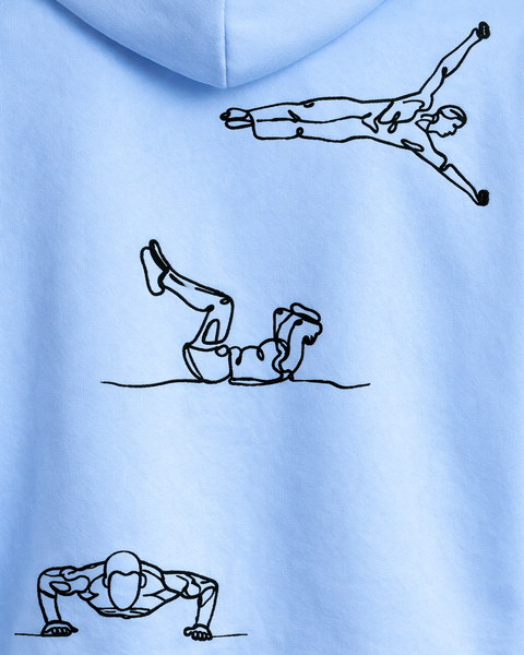 Kapuzenpullover – Street-Workout Stickerei
