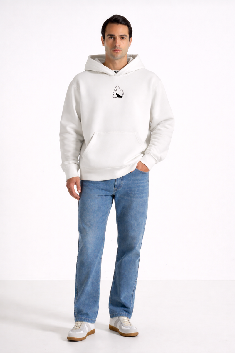 Aura - Hoodie brodé One Line Art