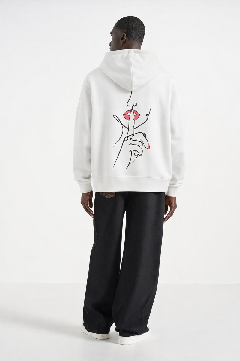 Silence – Bestickter Hoodie