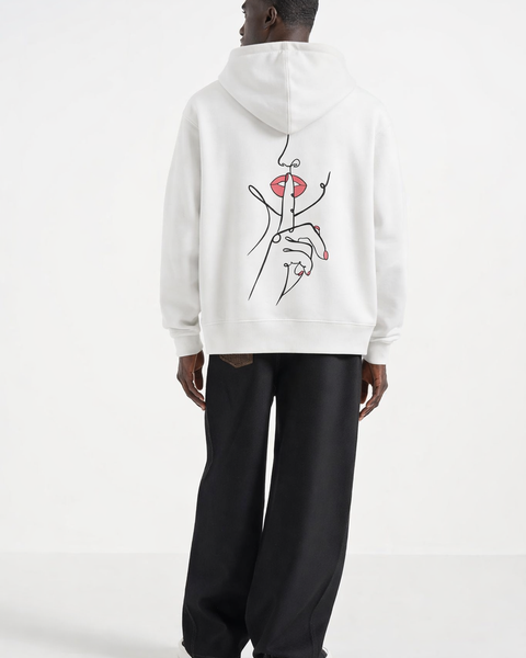 Silence – Bestickter Hoodie