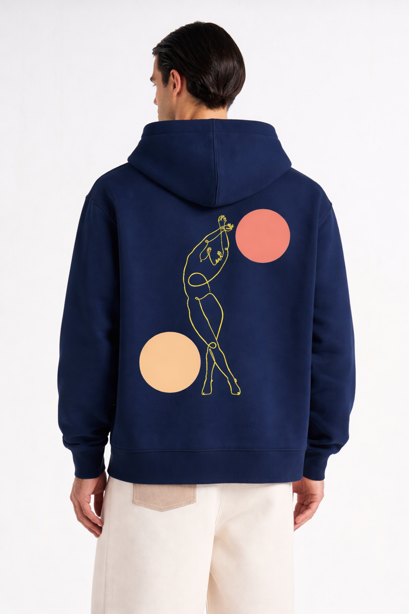 Danse des Formes - Hoodie brodé One Line Art