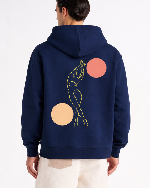 Danse des Formes - Hoodie brodé One Line Art