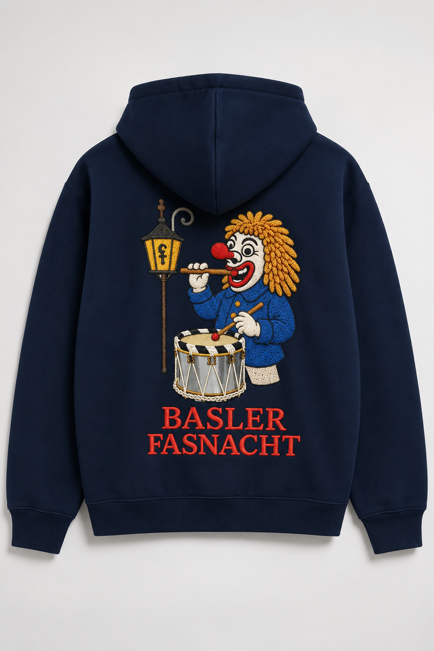 Basler Fasnacht – Hoodie Brodé Souvenir Suisse