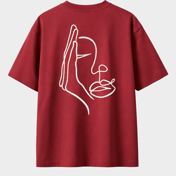 T-shirt – Broderie Visage Caché