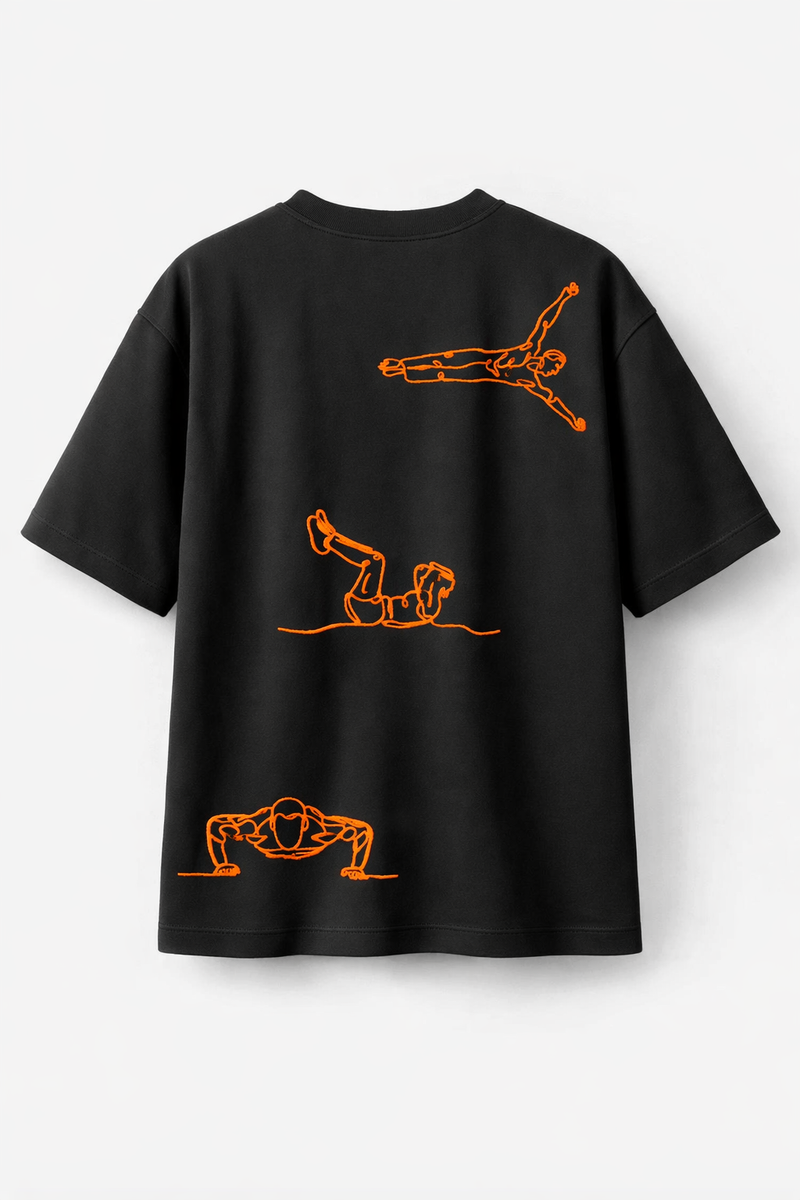 Street-Workout – Besticktes T-Shirt