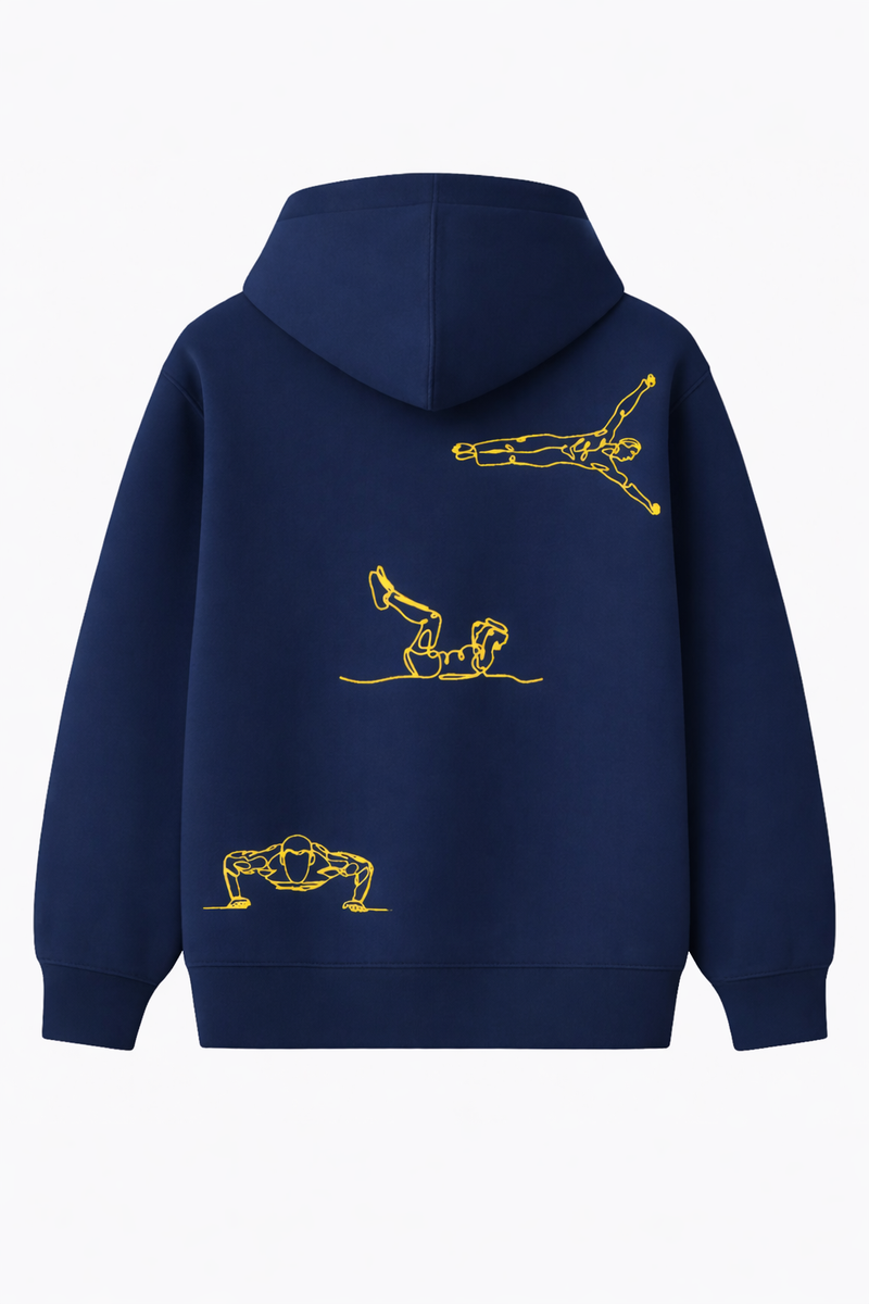 Kapuzenpullover – Street-Workout Stickerei