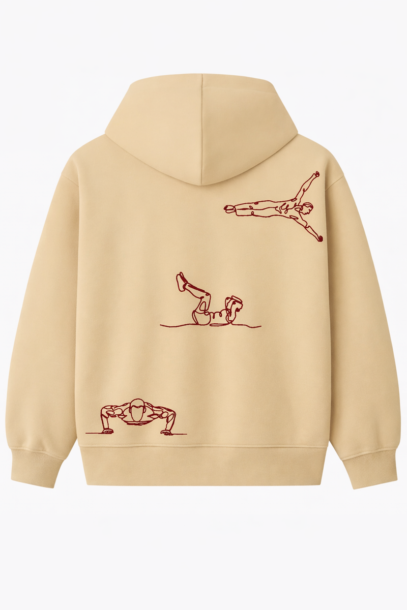 Street-Workout – Bestickter Hoodie