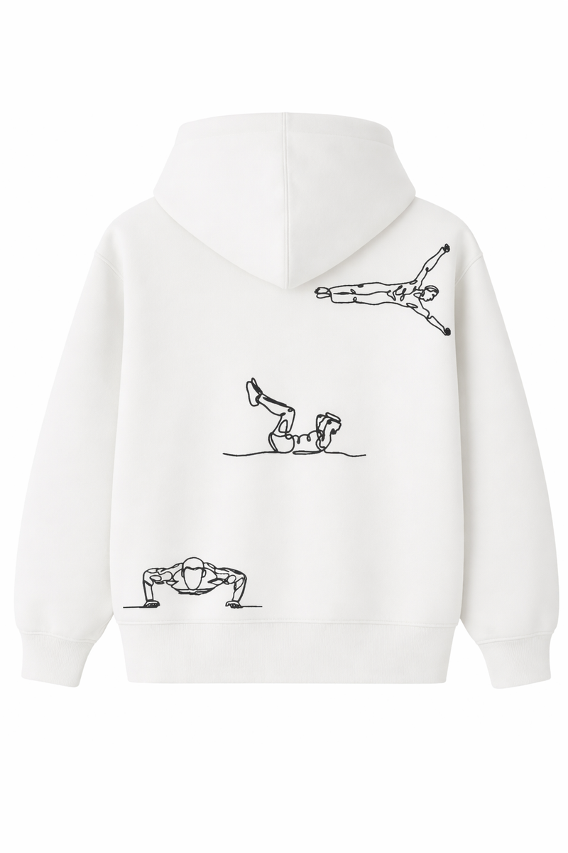 Kapuzenpullover – Street-Workout Stickerei