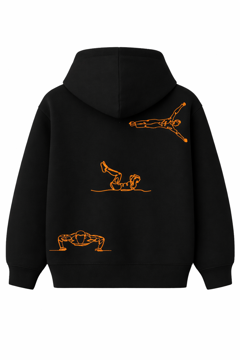 Kapuzenpullover – Street-Workout Stickerei