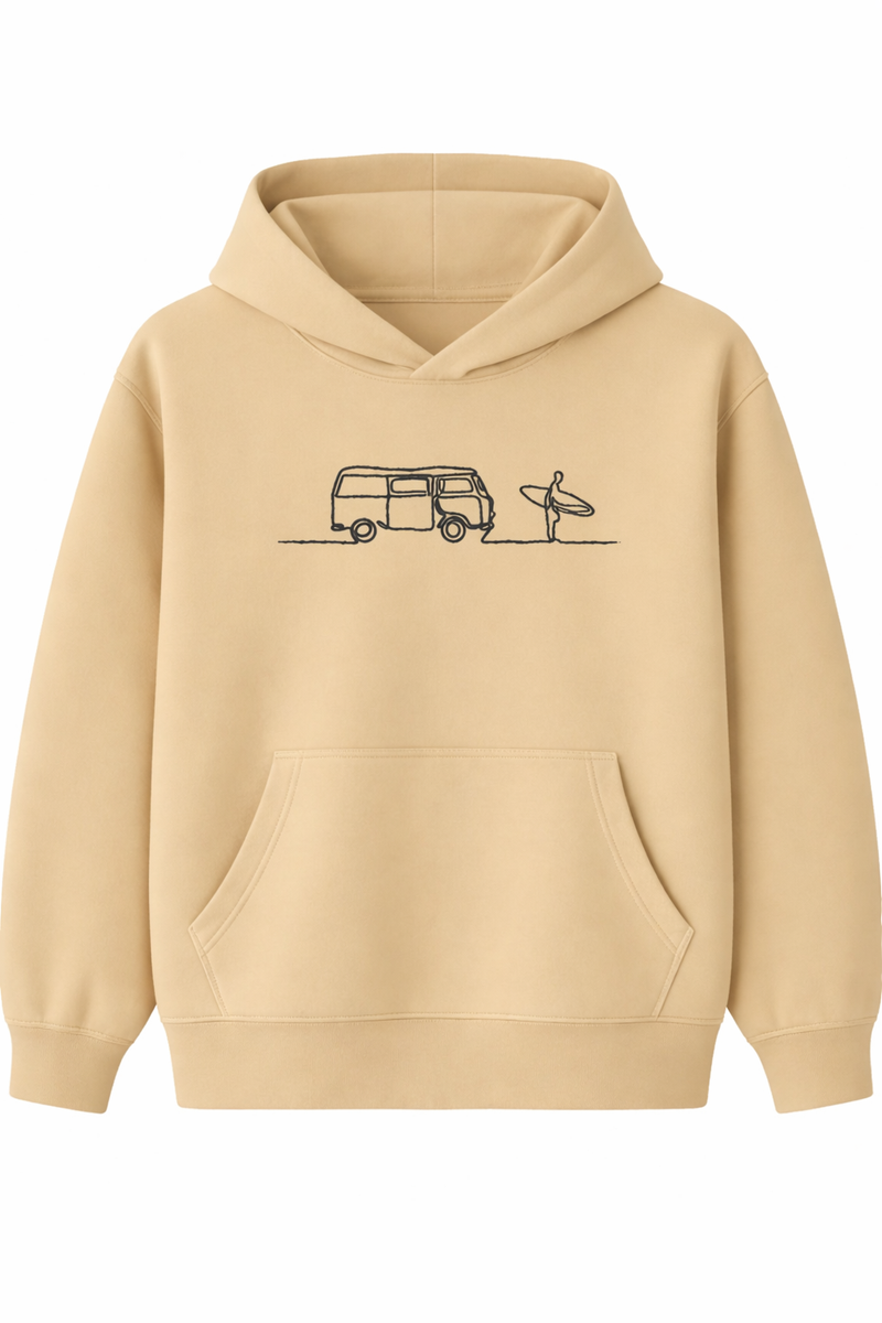 Kapuzenpullover - Stickerei Surf