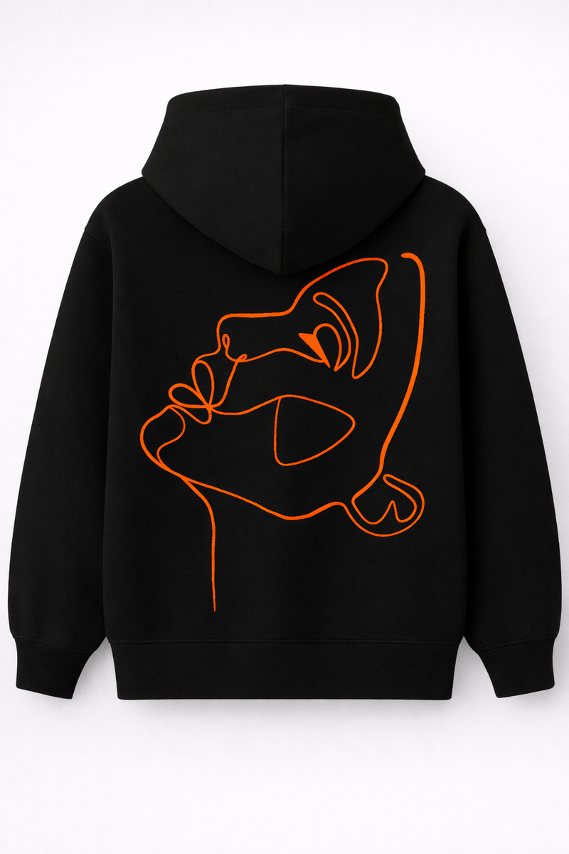 Hoodie - Broderie One Line Draw