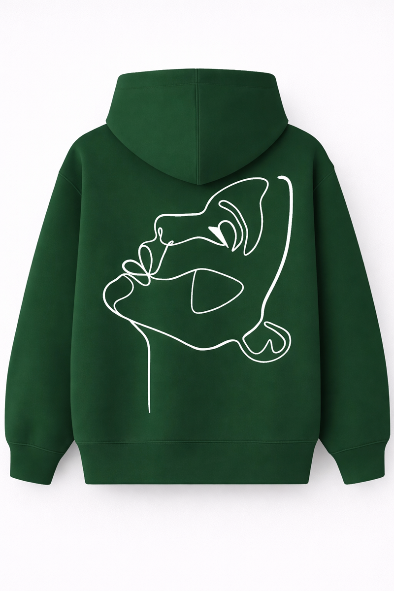 Hoodie - Broderie One Line Draw