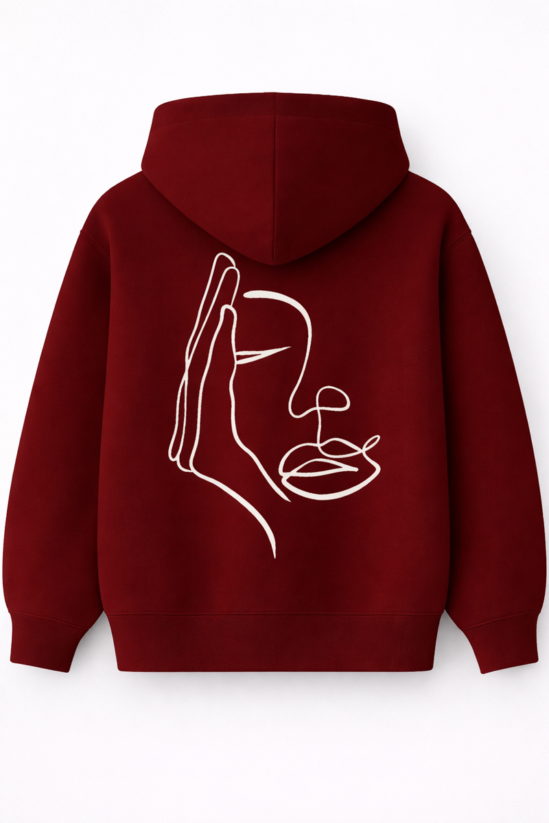 Visage Caché – Bestickter Hoodie