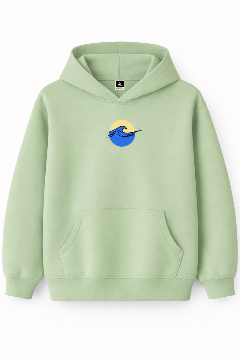 Welle – Bestickter Hoodie