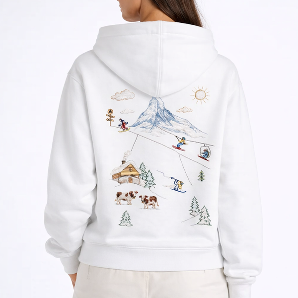 Ski Switzerland - Hoodie brodé