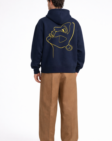 Hoodie - Broderie One Line Draw