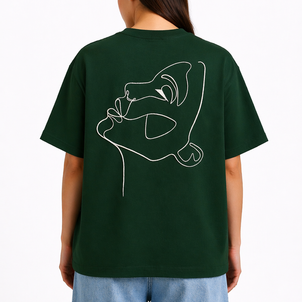 T-shirt – Broderie One Line Draw