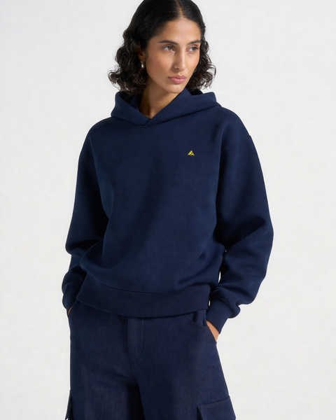 Double Visage - Hoodie brodé One Line Art