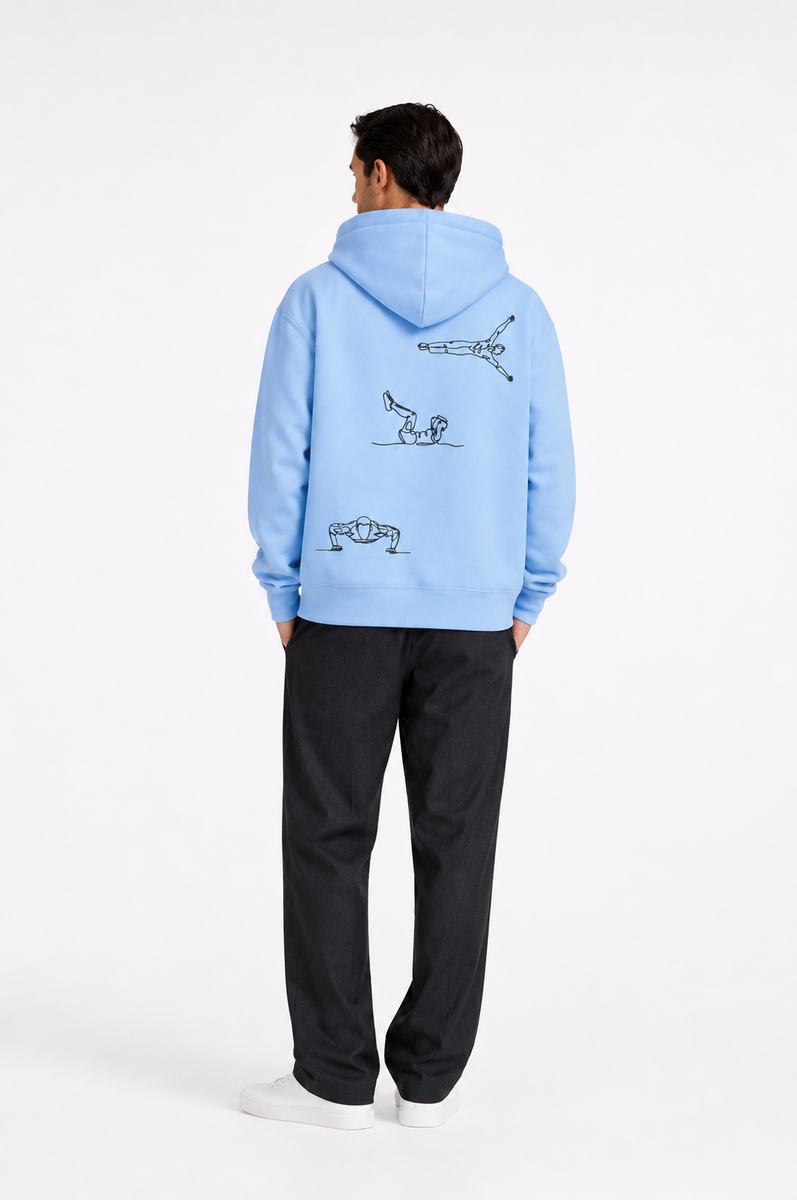 Kapuzenpullover – Street-Workout Stickerei