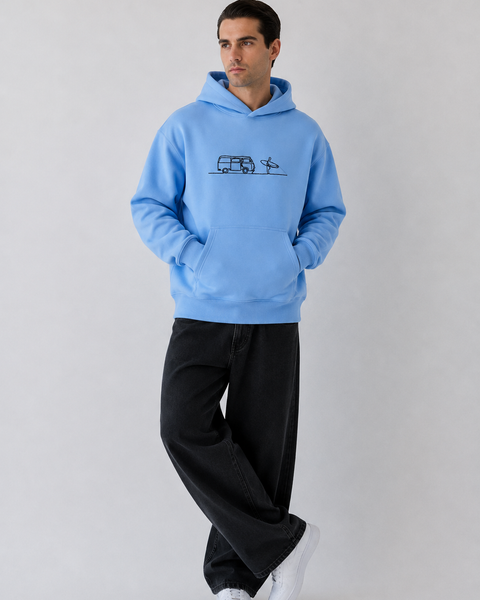 Kapuzenpullover - Stickerei Surf