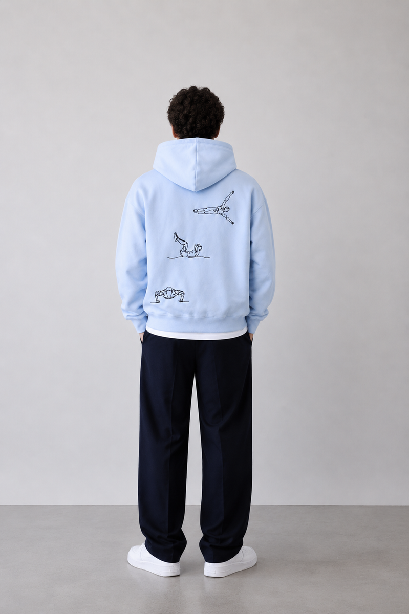 Kapuzenpullover – Street-Workout Stickerei