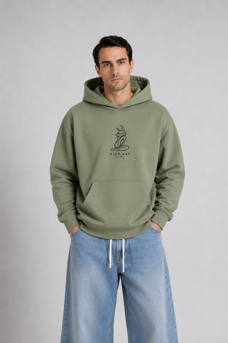 Hoodie – Matisse-Stickerei