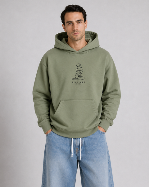Hoodie – Matisse-Stickerei